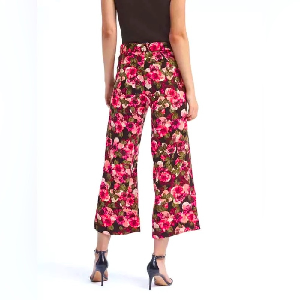 Banana Republic Blake Crop Floral Wide Leg Pants - Picture 2 of 6